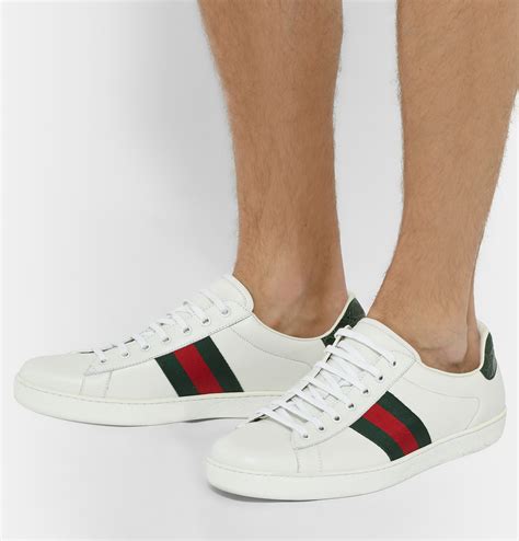 guccy mens white sneakers|authentic Gucci sneakers for men.